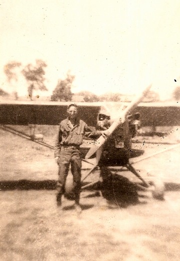 Walter Bahr and Plane